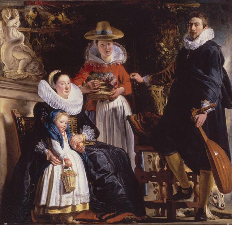 Jacob Jordaens The Family of the Arist (mk08) Spain oil painting art
